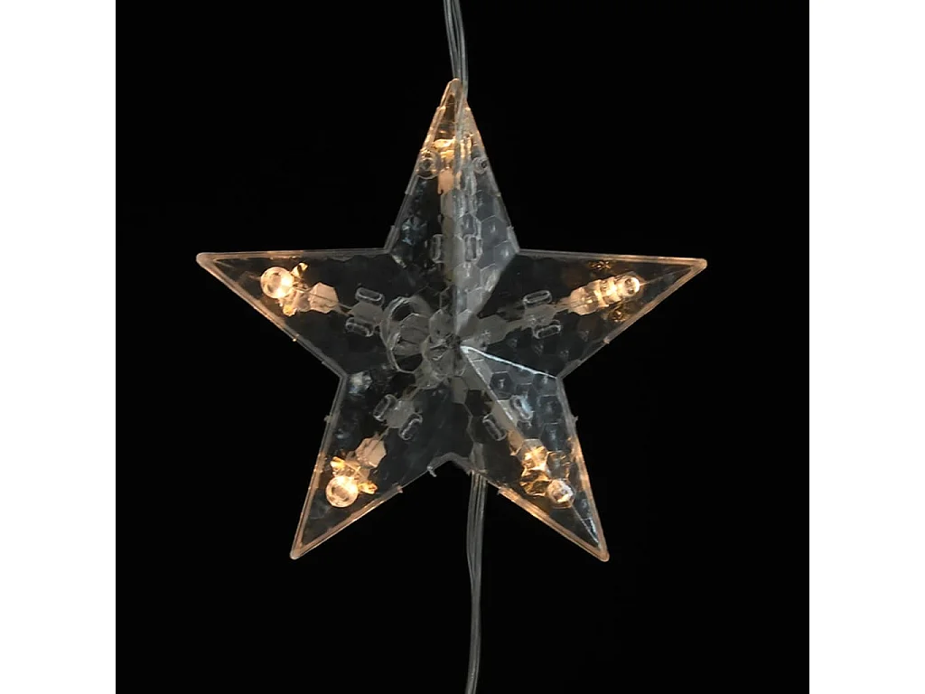 Guirlande lumineuse à étoiles LED 200LED Blanc chaud 8fonctions