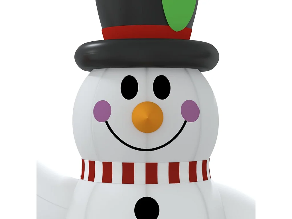 Muñeco de nieve inflable con LED 120 cm