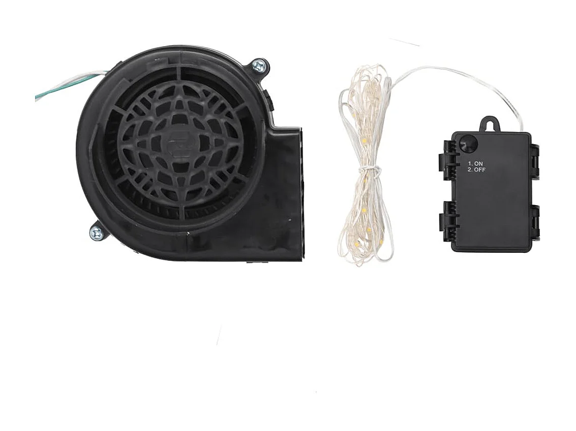 Muñeco de nieve inflable con LED 120 cm