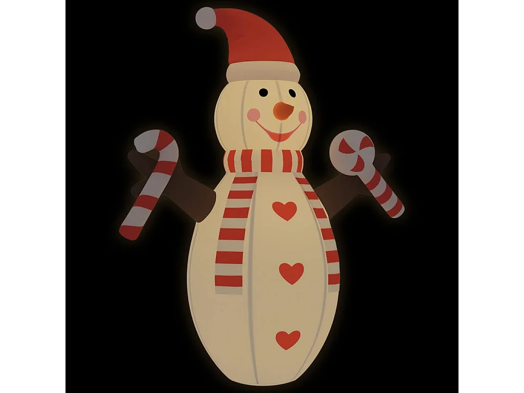 Bonhomme de neige gonflable de Noël avec LED 630 cm