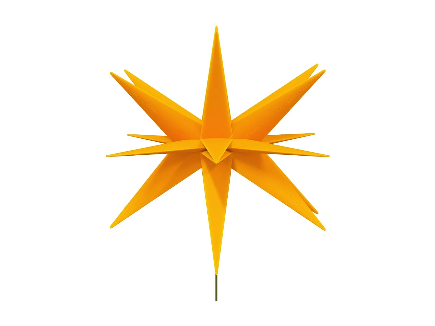 Lumières de Noël avec piquets 3 pcs LED pliable jaune 35 cm