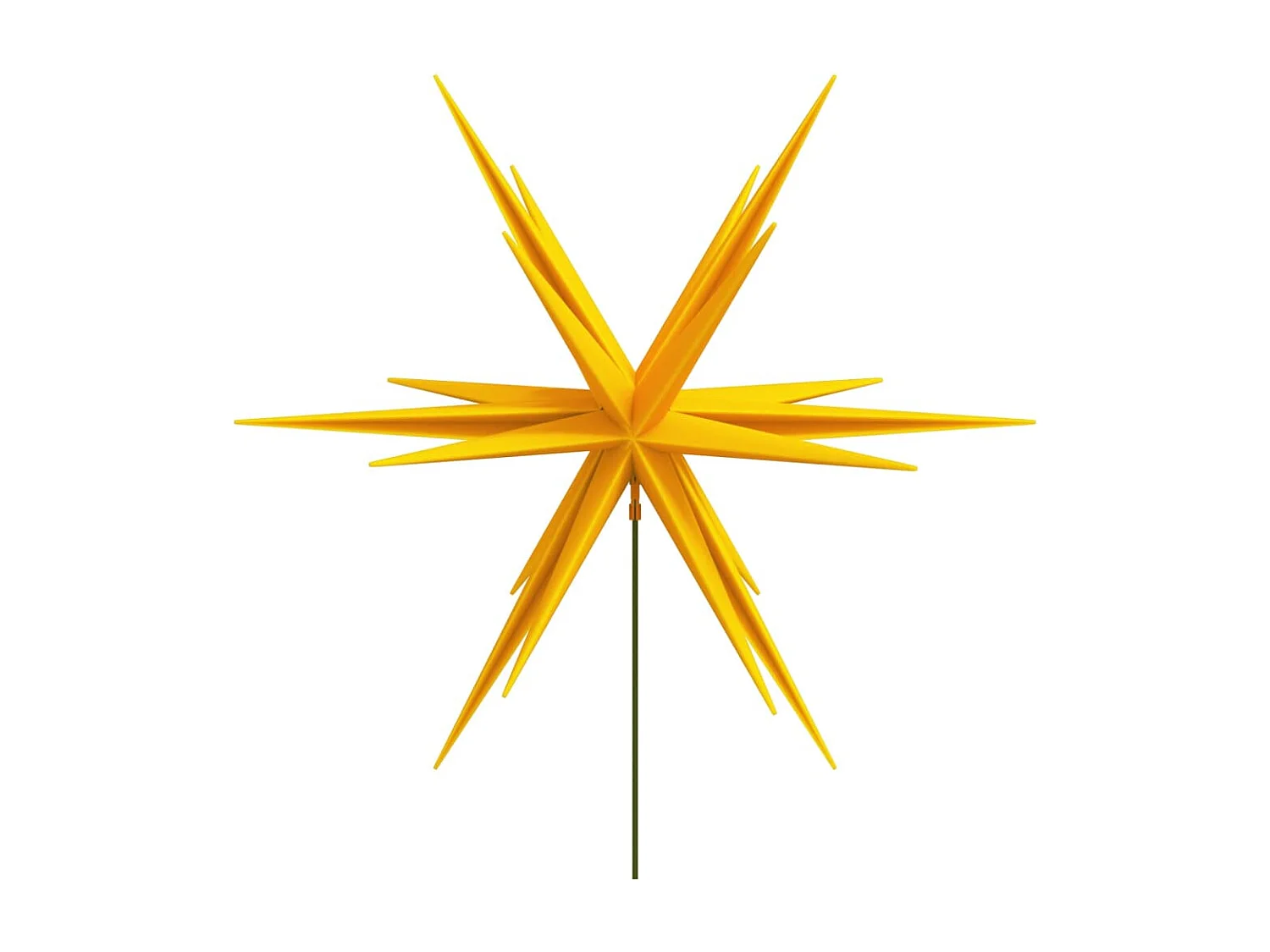 Lumières de Noël avec piquets 3 pcs LED pliable jaune 35 cm