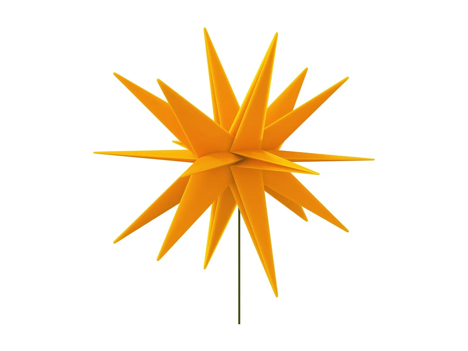 Lumières de Noël avec piquets 3 pcs LED pliable jaune 35 cm