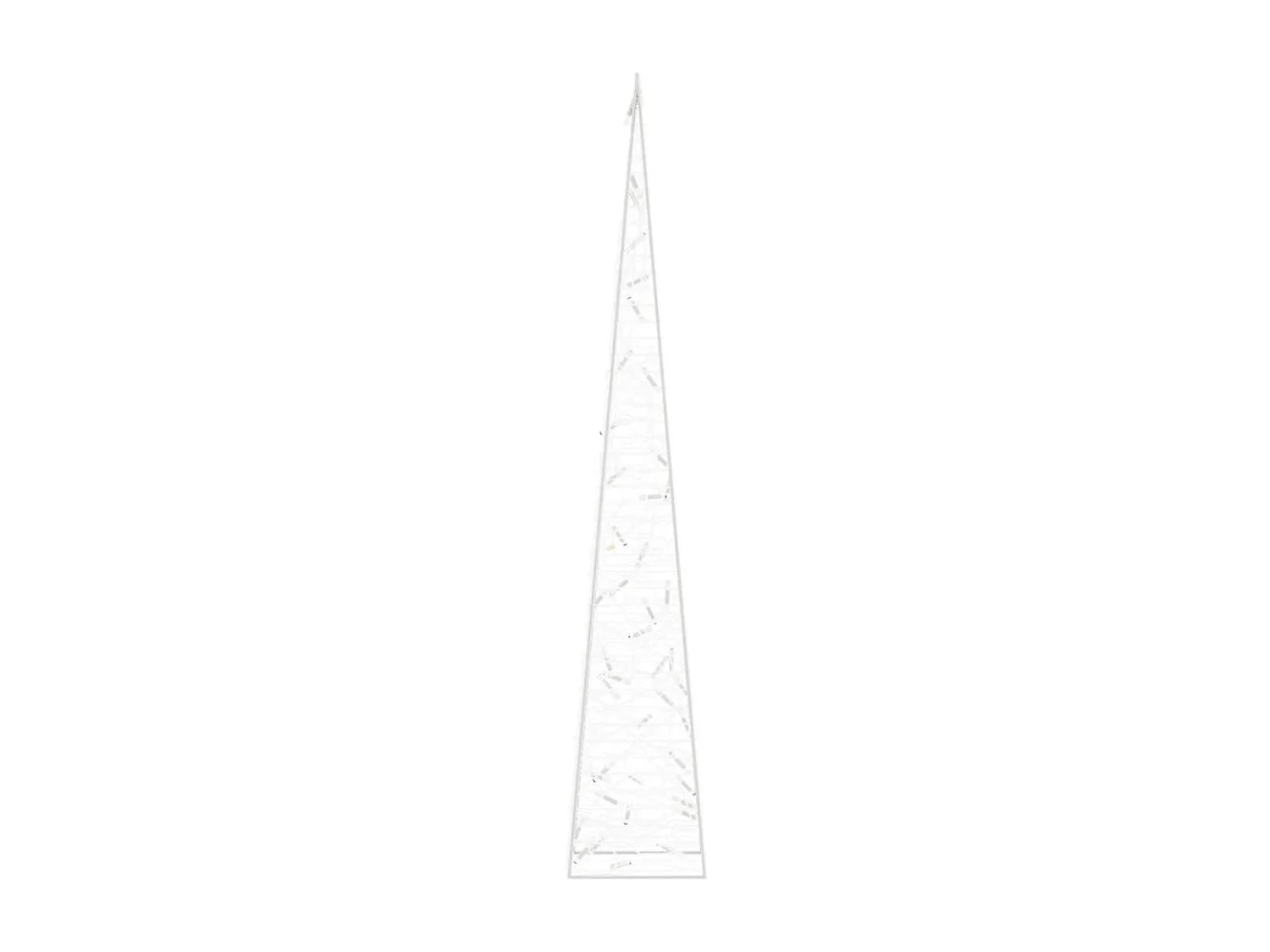 Cono de luz LED decorativo Acrílico Blanco frío 90 cm