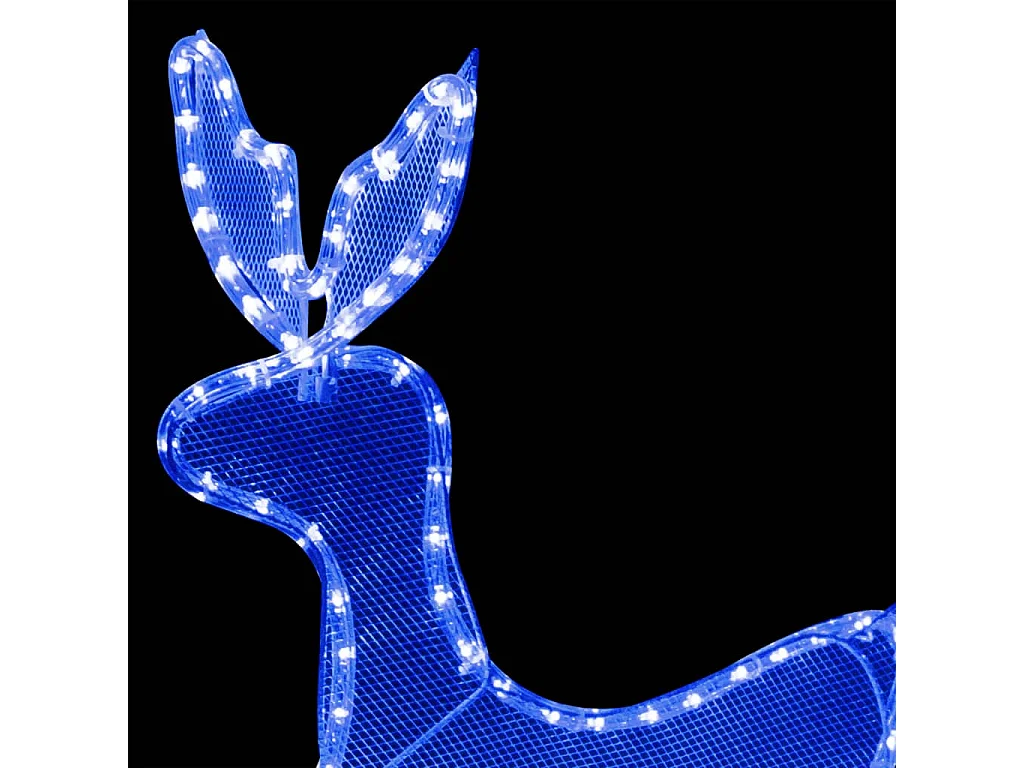 Corda de Luz de Natal Rena e Trenó com Malha 432 LED