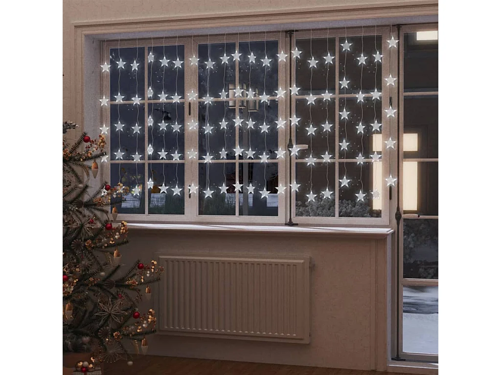 Guirlande lumineuse à étoiles LED 500 LED Blanc 8 fonctions