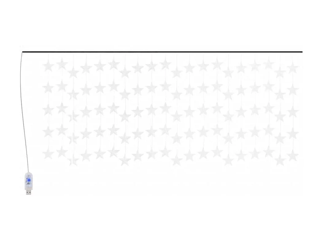 Guirlande lumineuse à étoiles LED 500 LED Blanc 8 fonctions