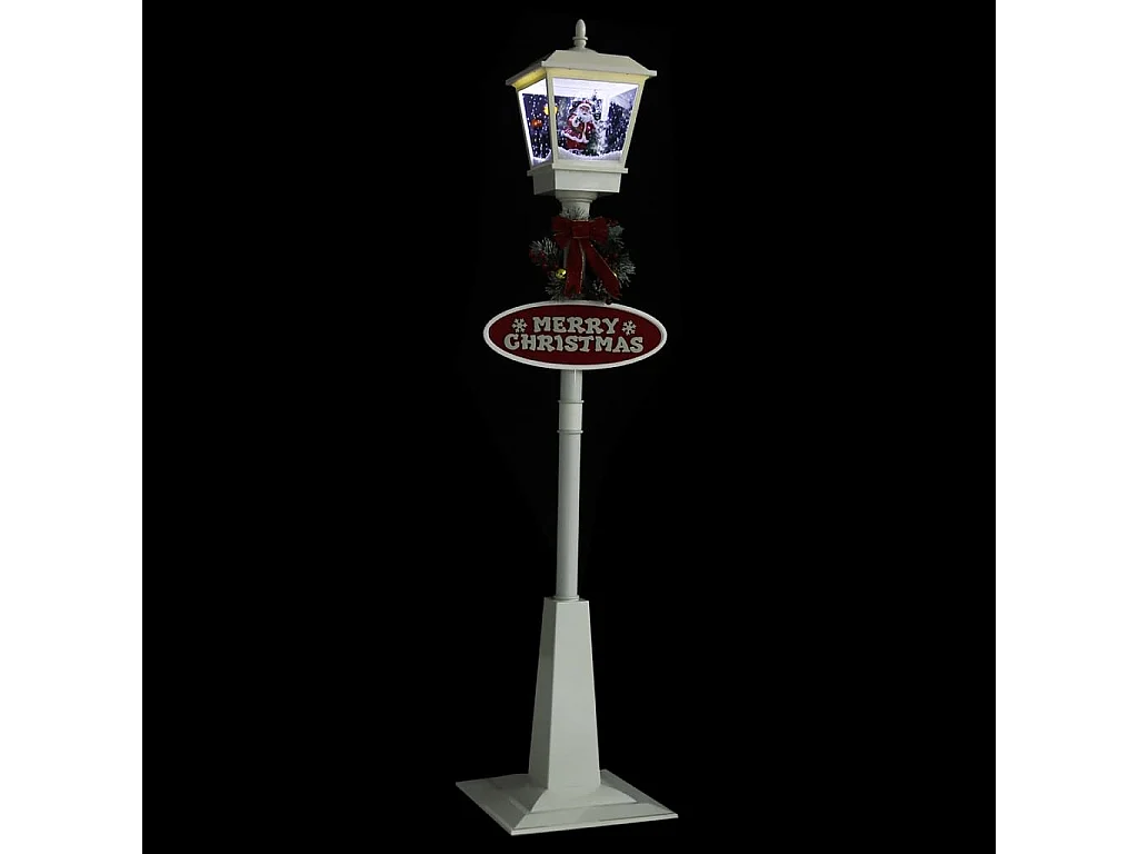 Lampadaire de Noël avec Père Noël 180 cm LED