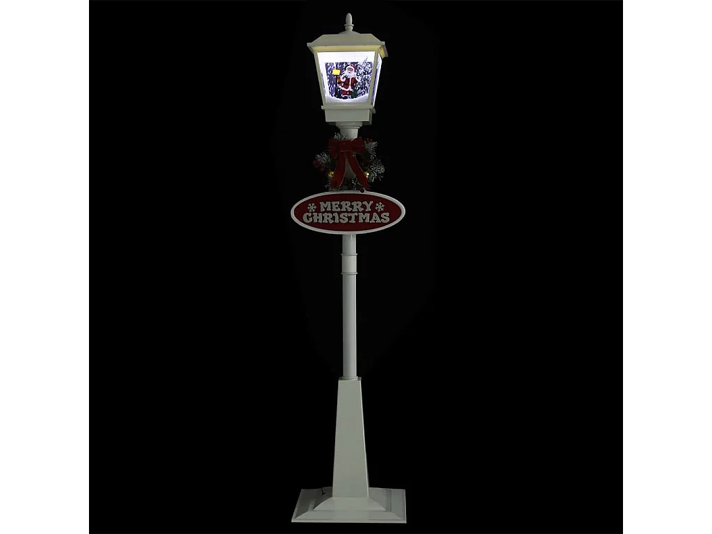 Lampadaire de Noël avec Père Noël 180 cm LED