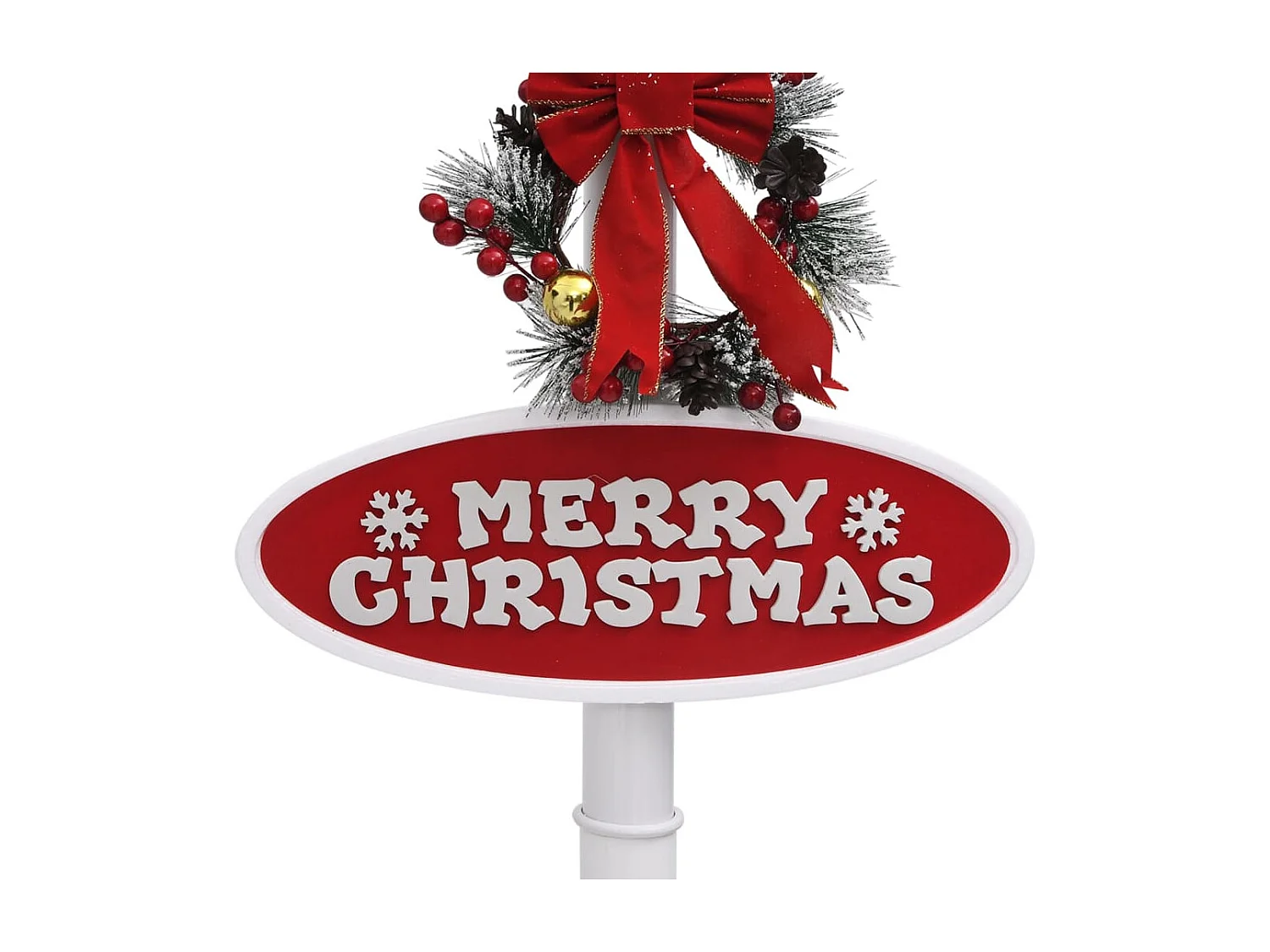 Lampadaire de Noël avec Père Noël 180 cm LED