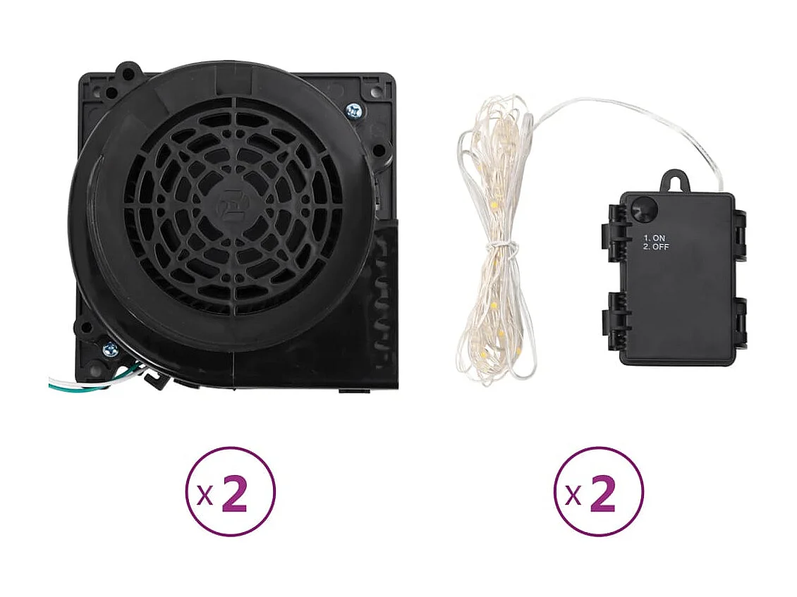 Famille de bonhommes de neige gonflable avec LED 500 cm