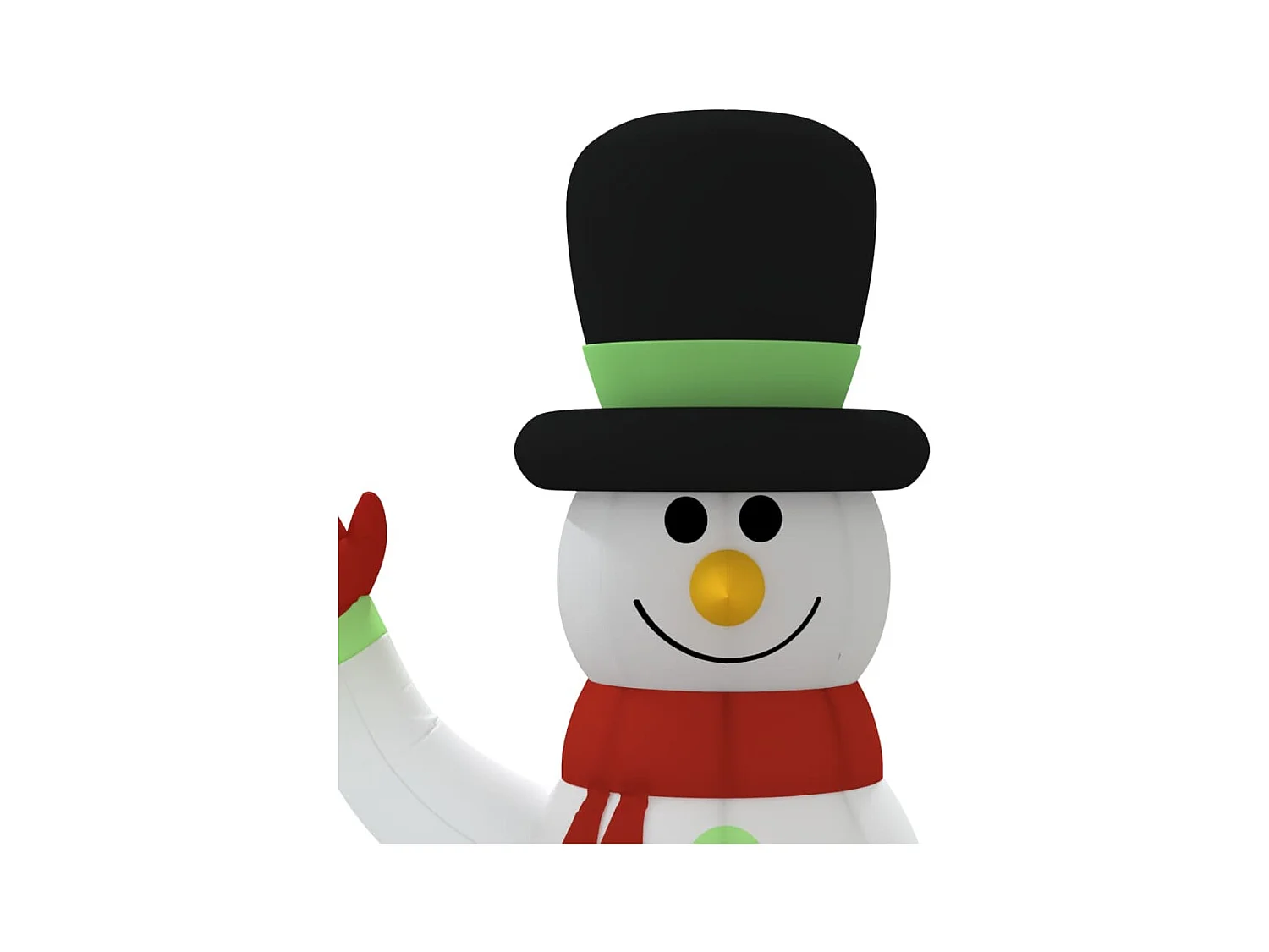 Familie opblaasbare sneeuwpop met LED 500 cm