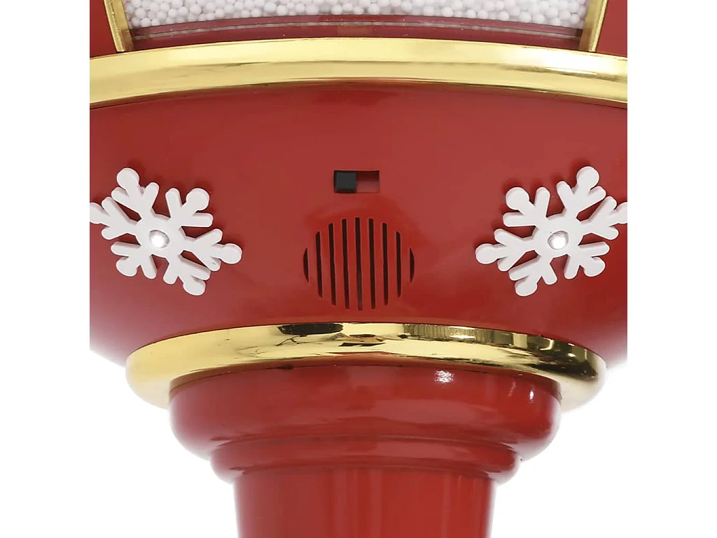 Lampada da terra natalizia con Babbo Natale LED 175 cm