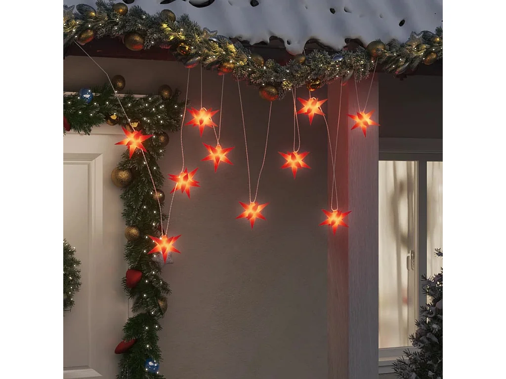 Lumière de Noël 10 LED rouge 10 cm