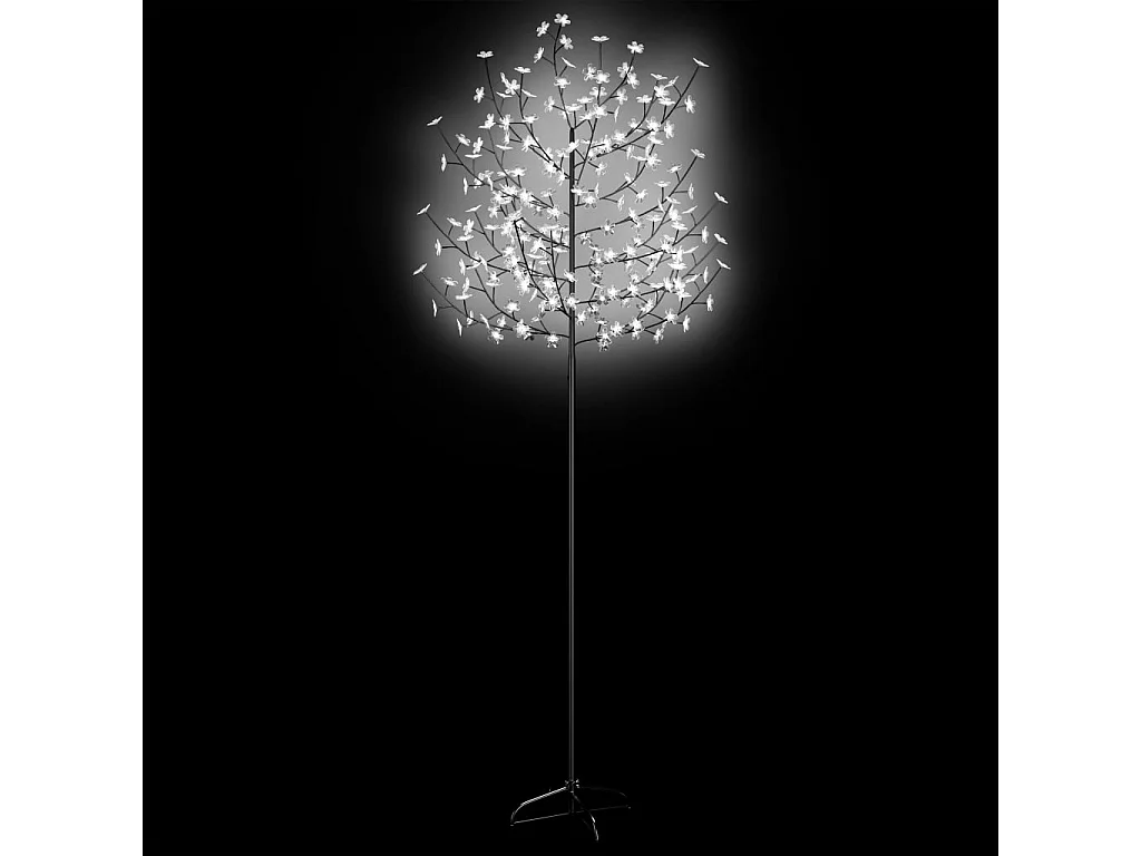 Sapin de Noël 220 LED blanc froid Cerisier en fleurs 220 cm