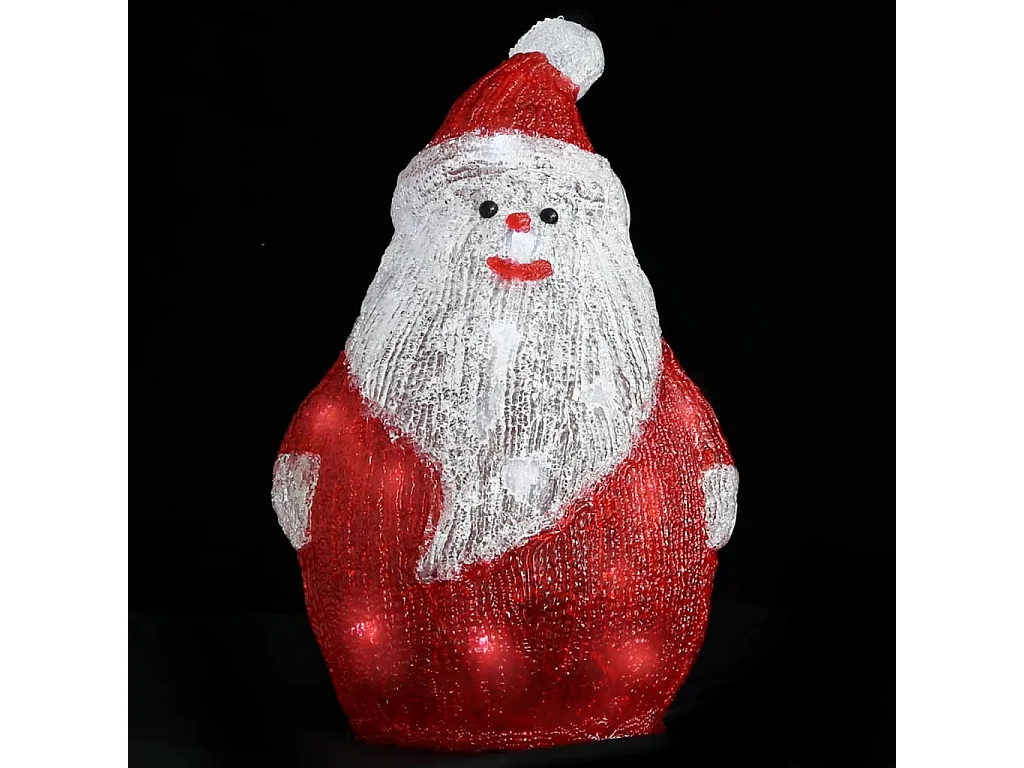 Santa Claus Silhouette LED Acryl Indoor/Outdoor 28 cm