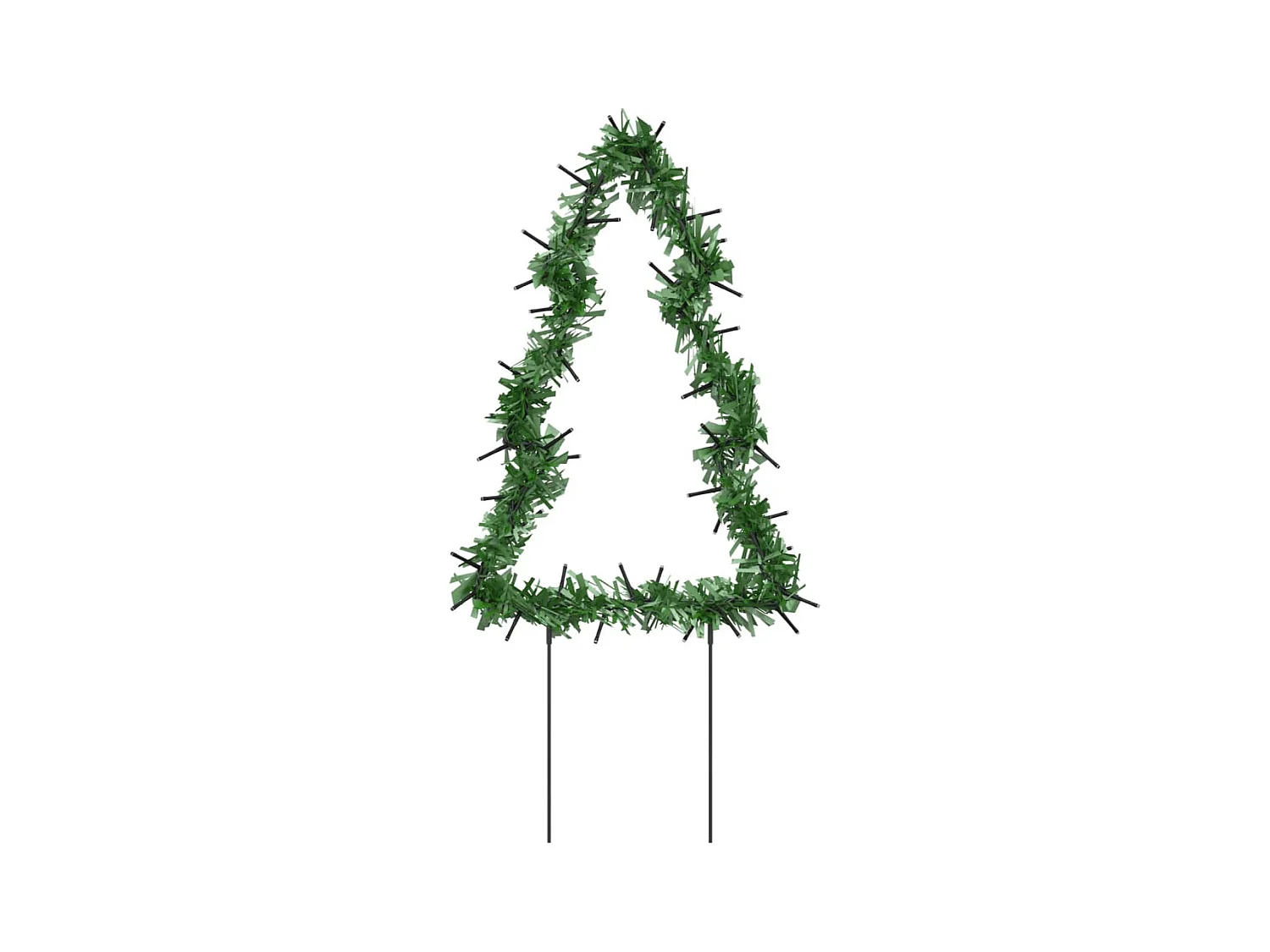 Paletti decorativi luminosi per albero di Natale 3 pz 50 LED 30 cm