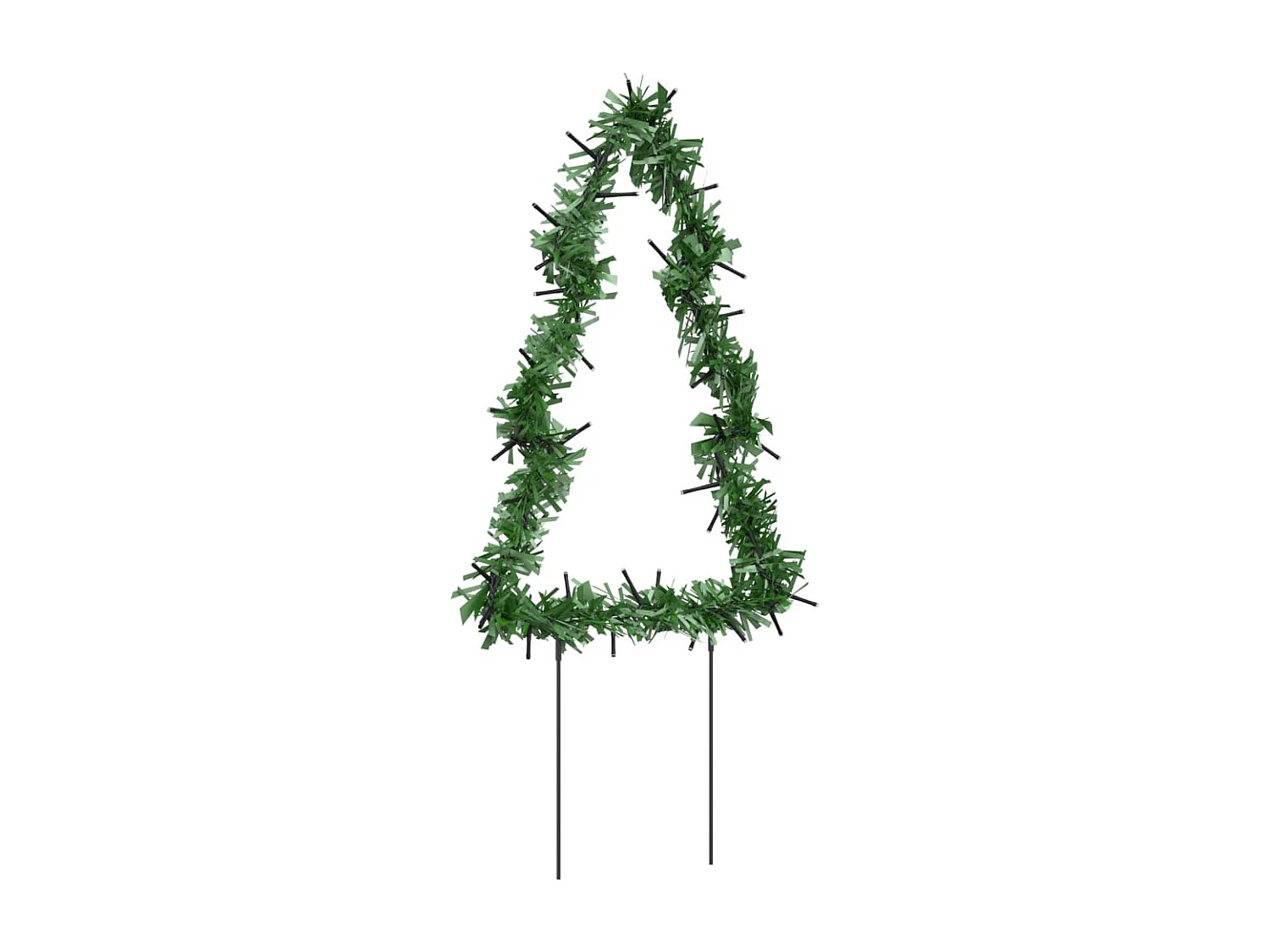 Paletti decorativi luminosi per albero di Natale 3 pz 50 LED 30 cm