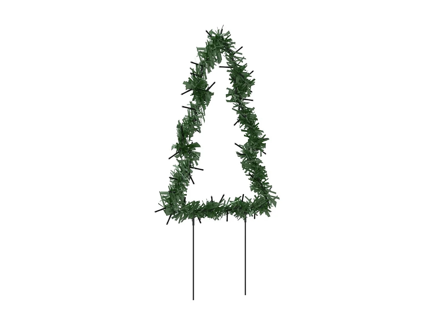 Paletti decorativi luminosi per albero di Natale 3 pz 50 LED 30 cm