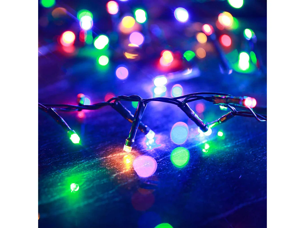 Guirnalda LED compacta con 3000 LED multicolores 65 m PVC