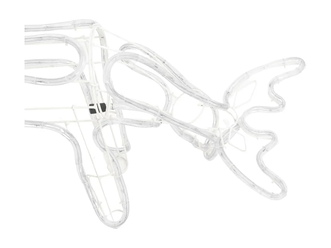 Renna di Natale Bianco freddo 73x31x45 cm