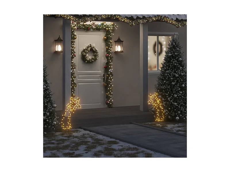 Kerstmeteoorlichtdecoratie met 80 LED-staven 62 cm