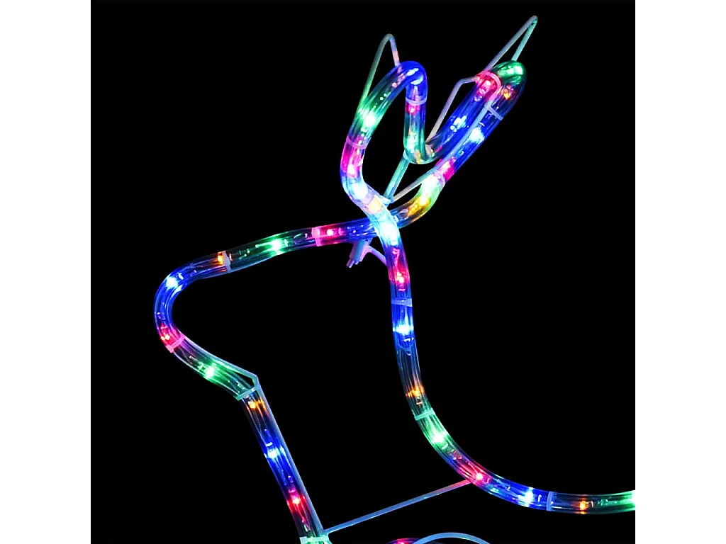 Décoration de Noël d'extérieur Renne et traîneau 252 LED