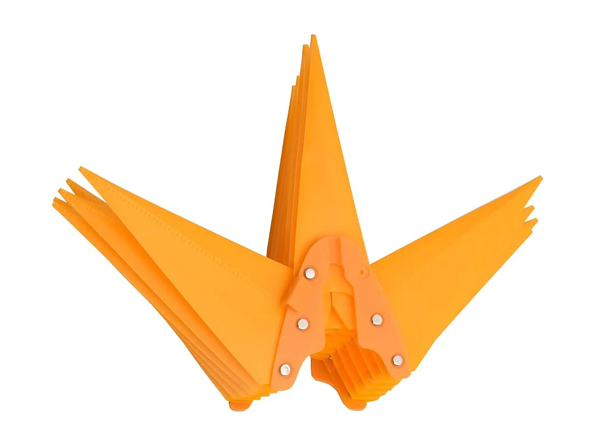 Luce natalizia con picchetto LED giallo pieghevole 57 cm