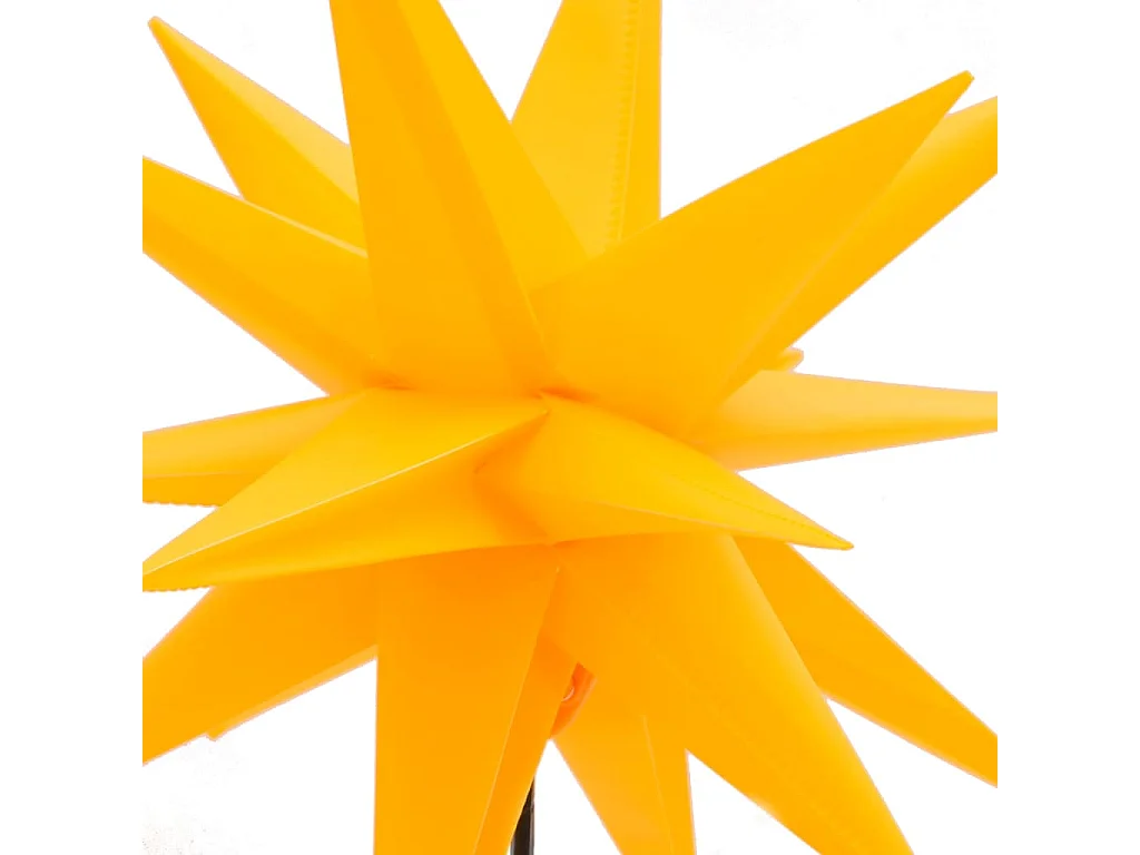 Luce natalizia con picchetto LED giallo pieghevole 57 cm