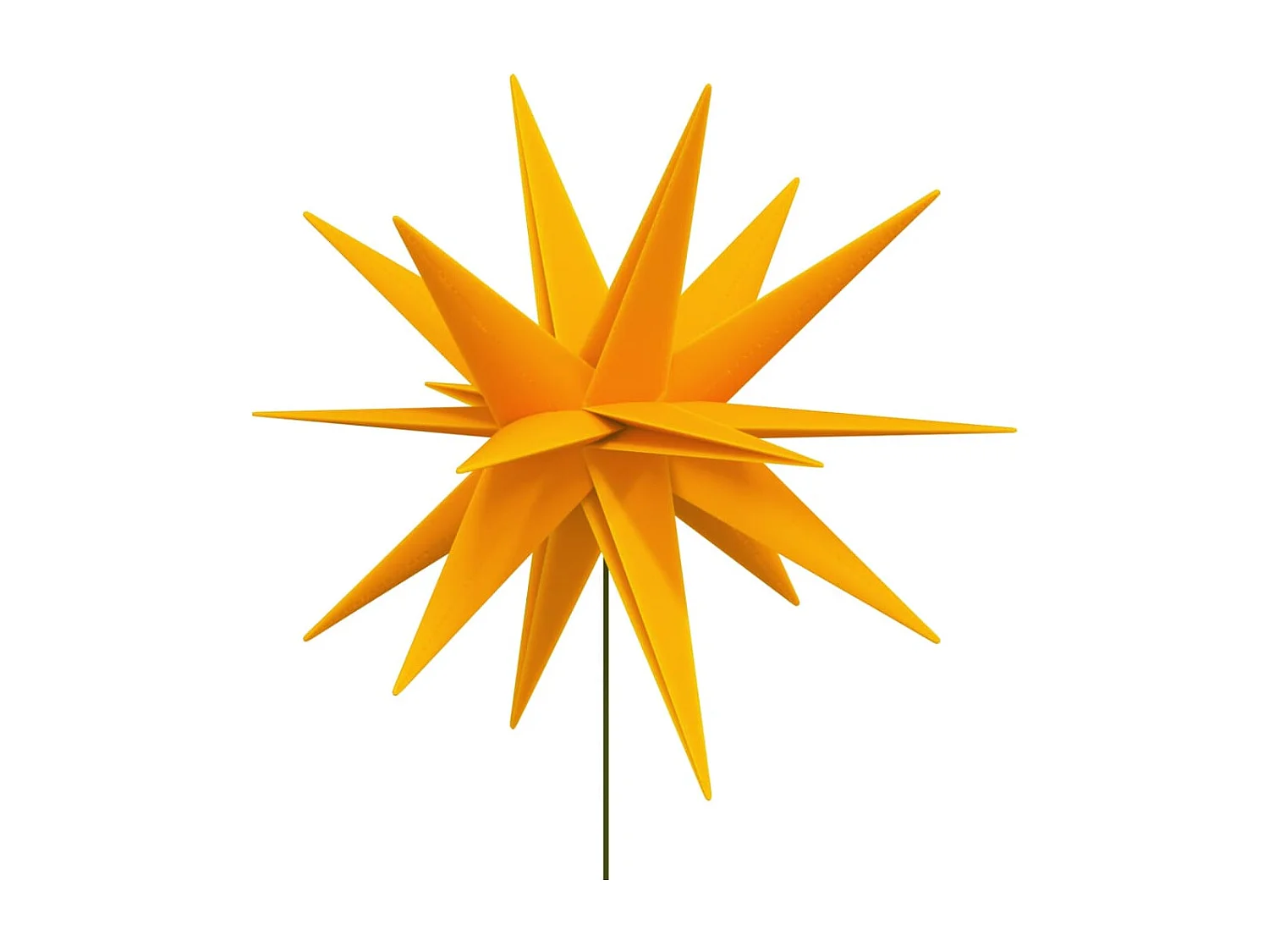 Lumière de Noël avec piquet LED pliable jaune 57 cm