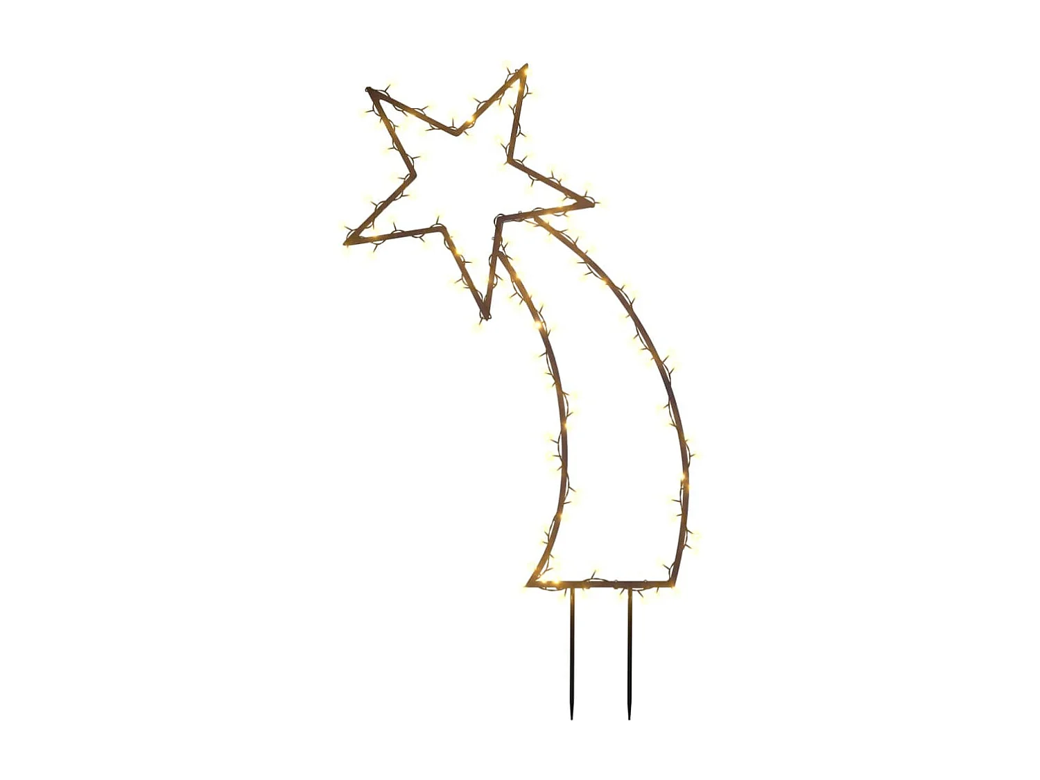 Décoration lumineuse météore de Noël avec piquets 115 LED 89 cm