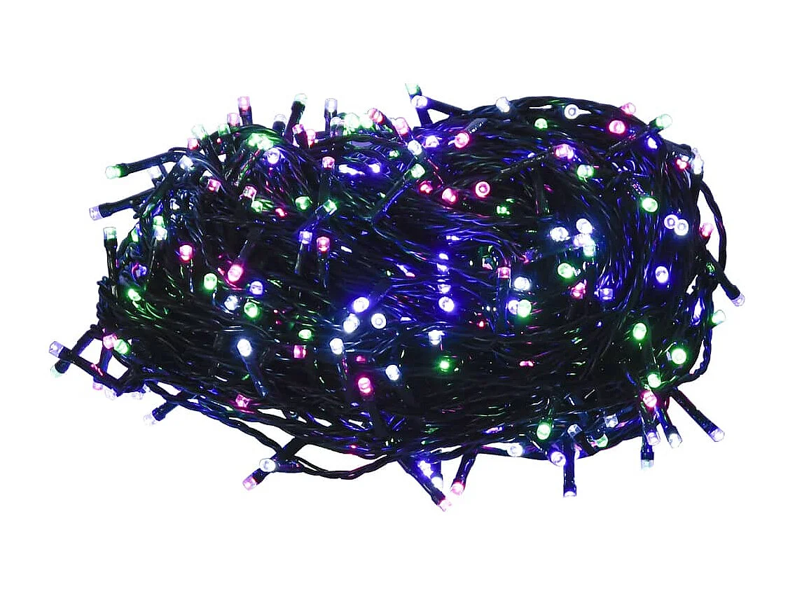 Guirlande LED avec 1000 LED Multicolore pastel 100 m PVC