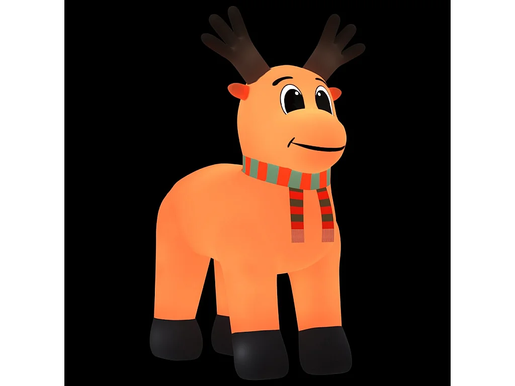 Renne gonflable de Noël avec LED 500 cm