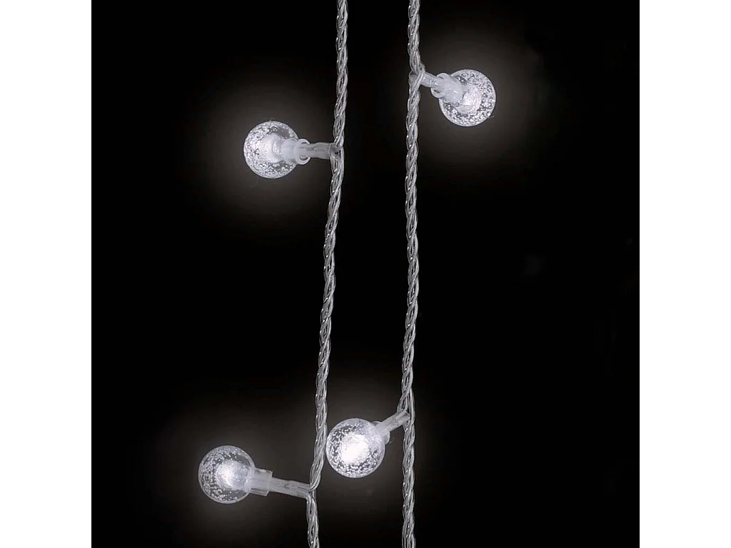 Guirlande lumineuse Globe 20 m 200 LED Blanc froid 8 fonctions
