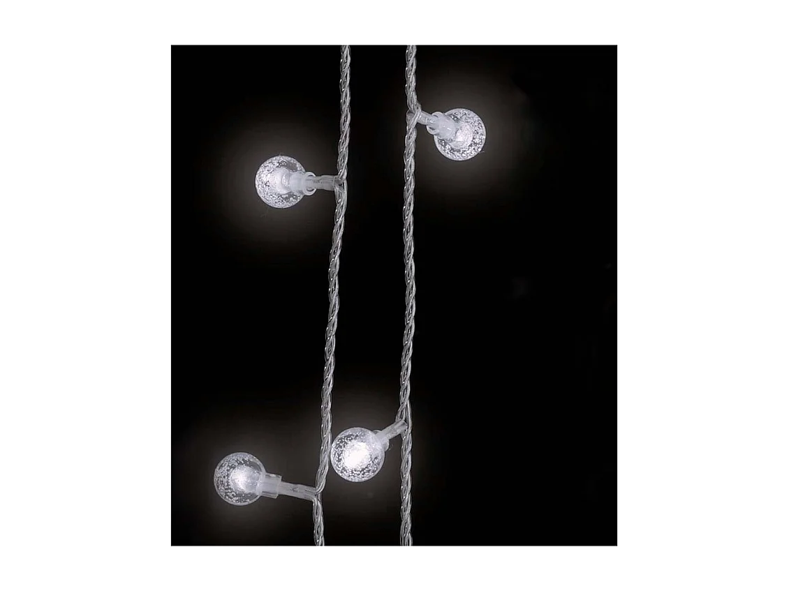 Guirlande lumineuse Globe 20 m 200 LED Blanc froid 8 fonctions
