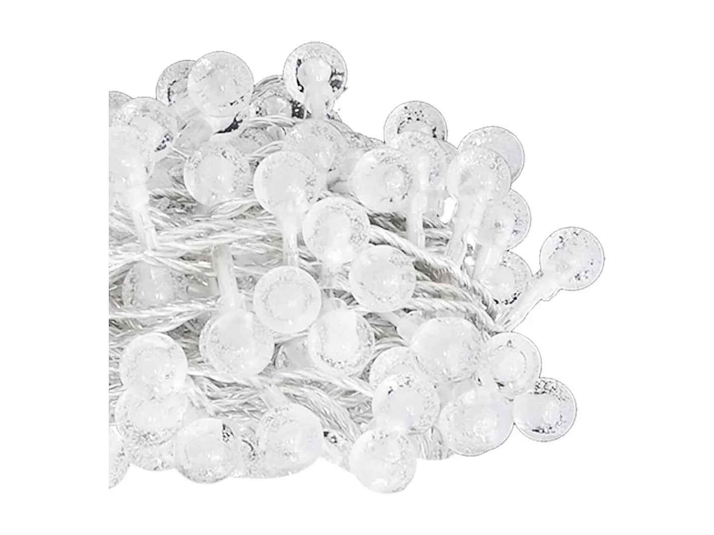 Catena luminosa globo 20 m 200 LED Bianco freddo 8 funzioni