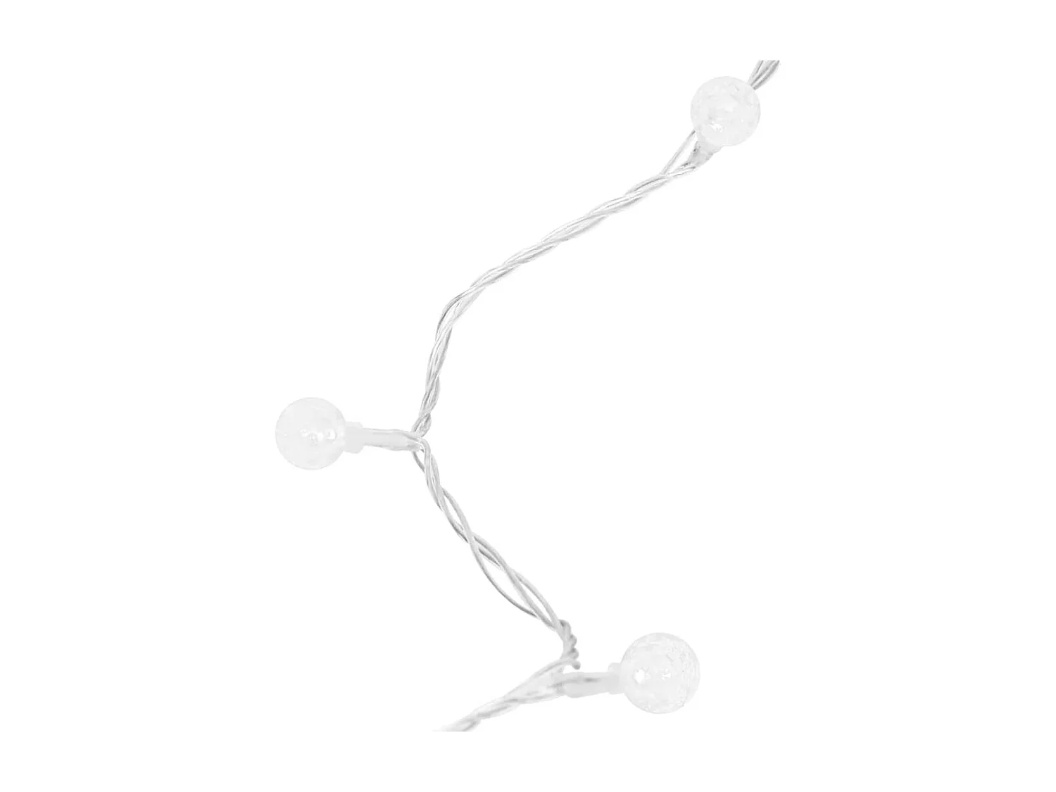 Catena luminosa globo 20 m 200 LED Bianco freddo 8 funzioni