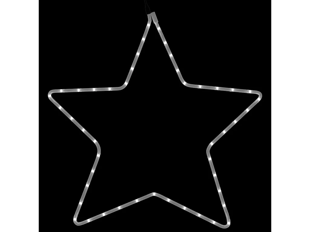 Figura stella di Natale con 48 LED bianchi caldi 56 cm