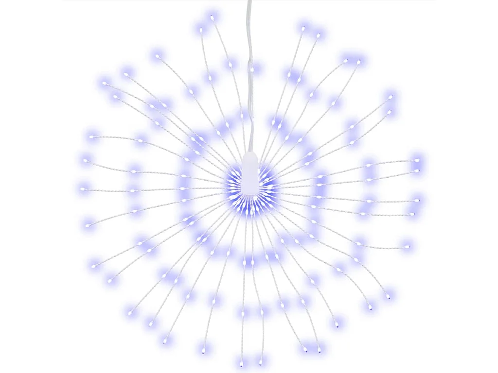 Étoile rayonnante de Noël 140 LED 4 pcs bleu 17 cm