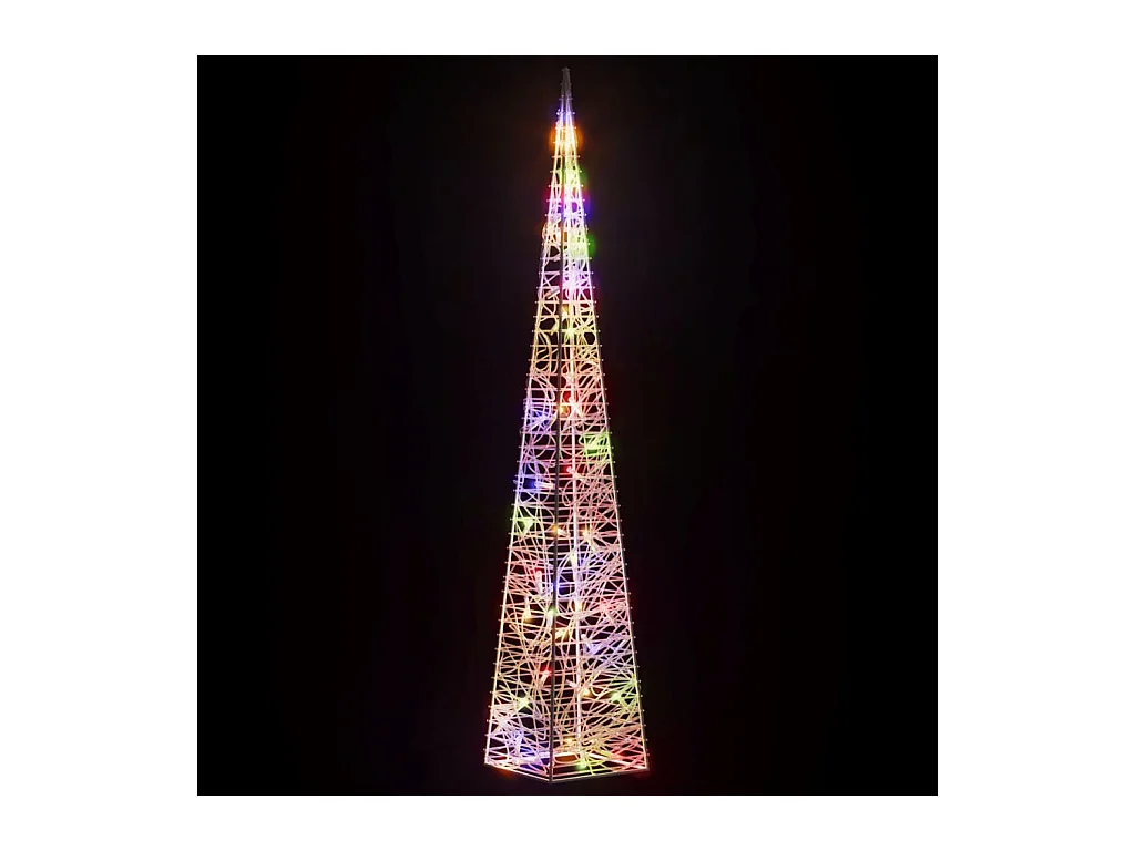 Dekorativer LED-Lichtkegel Acryl Mehrfarbig 90 cm