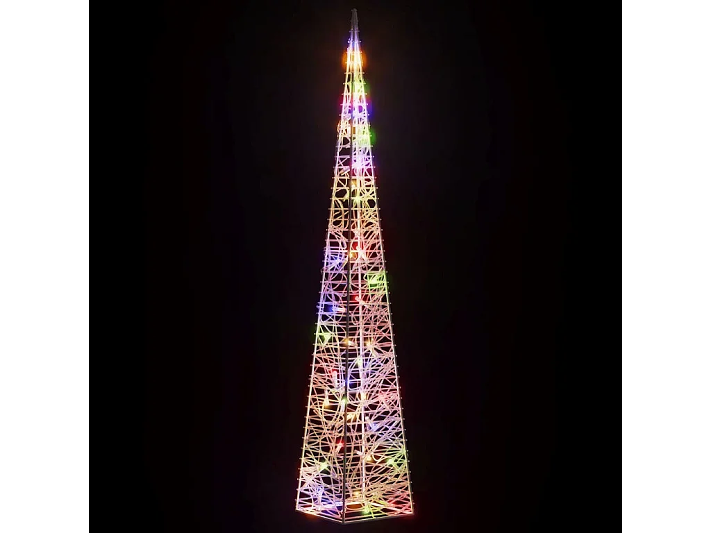 Dekorativer LED-Lichtkegel Acryl Mehrfarbig 90 cm