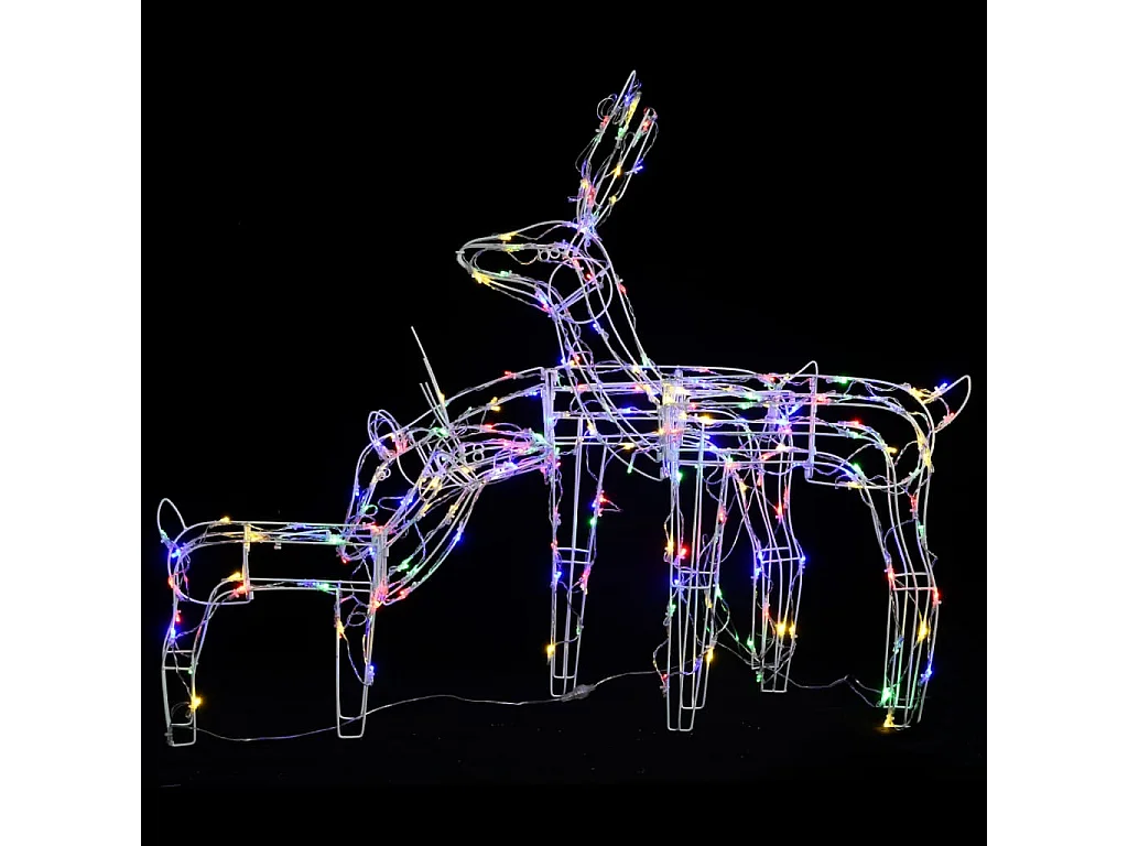 Weihnachtslichtkabel 3 Stück Rentier 229 LED