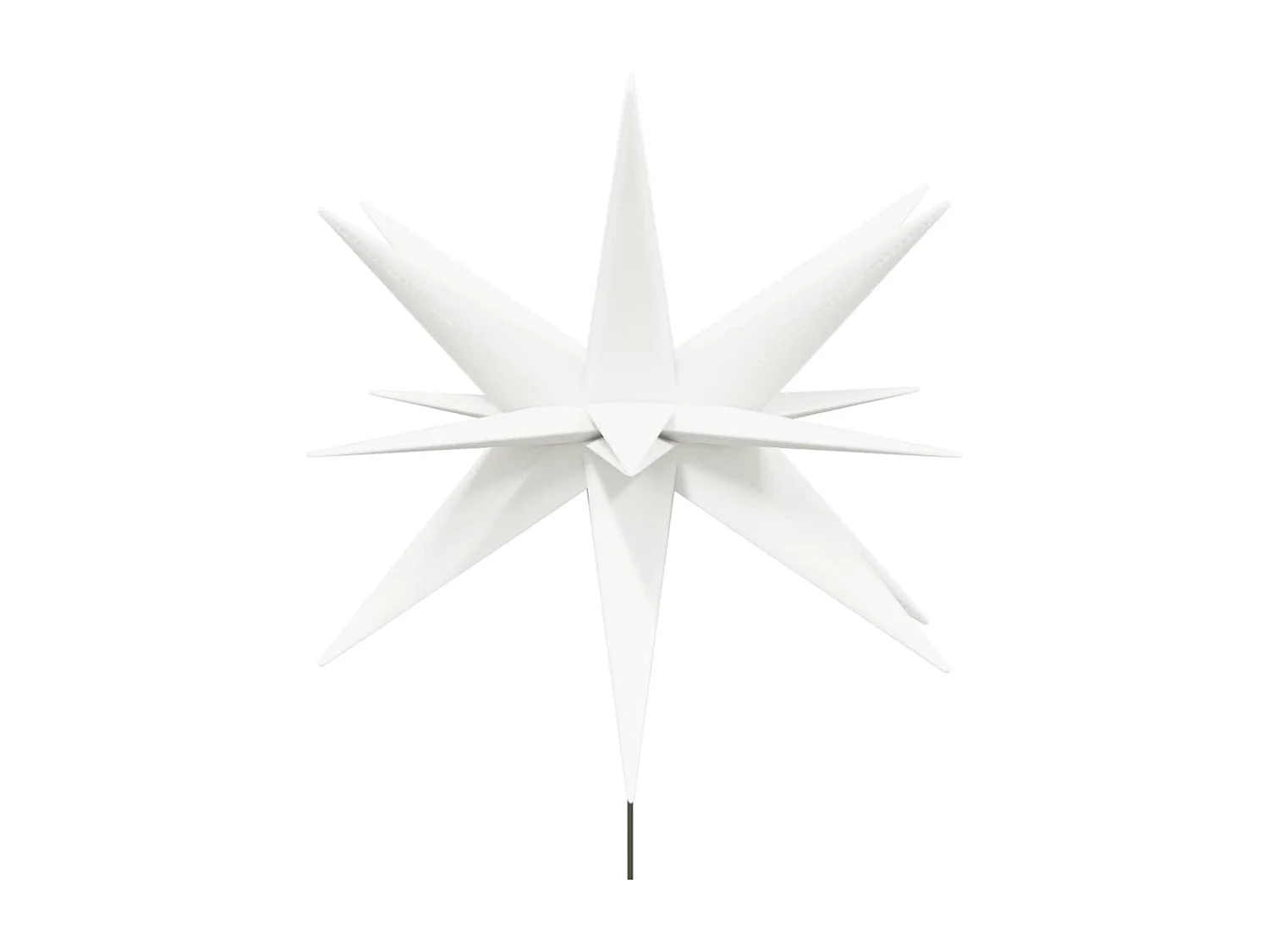 Luci natalizie con picchetti 3 pz LED pieghevoli bianche 57 cm