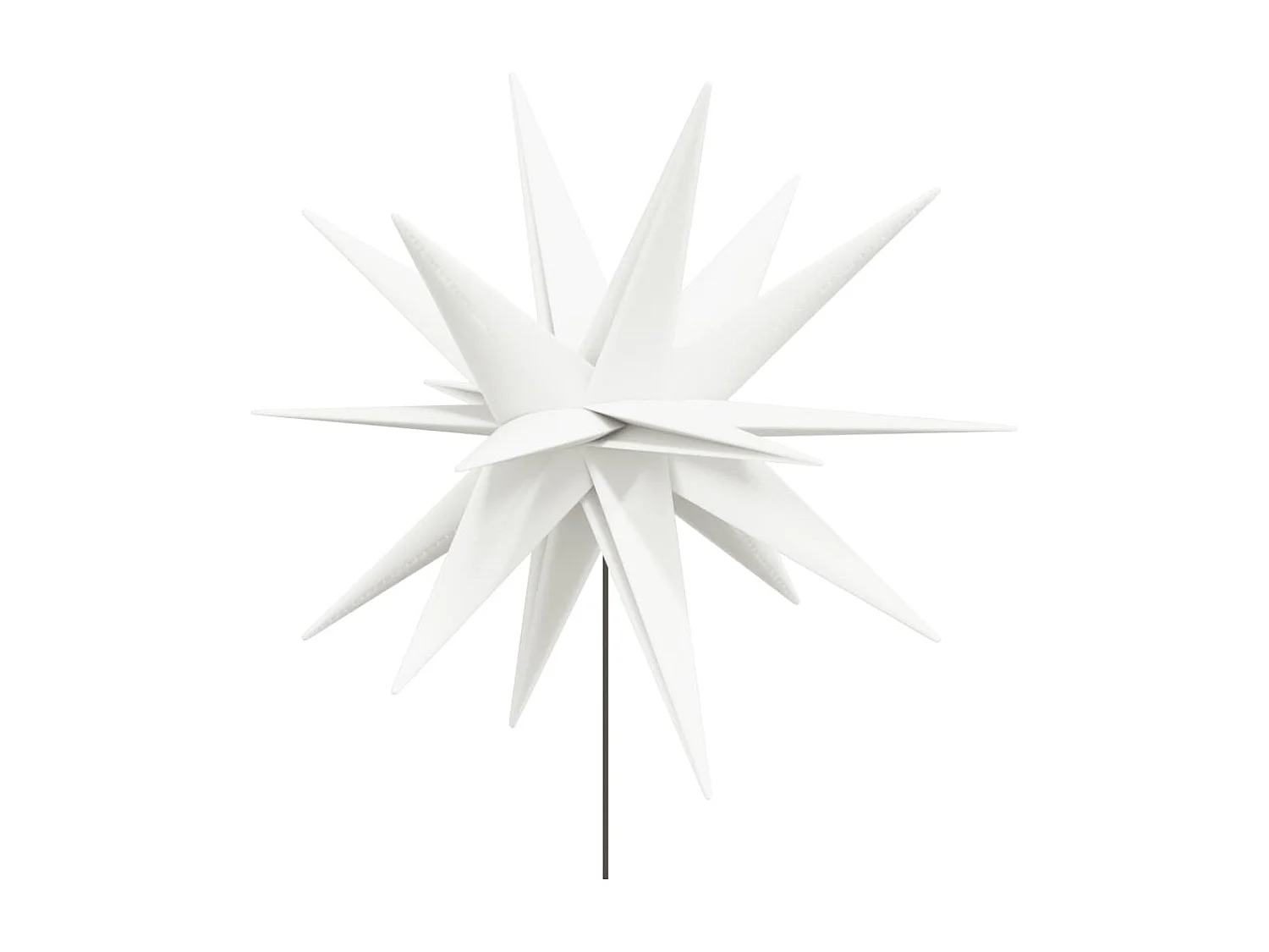 Luci natalizie con picchetti 3 pz LED pieghevoli bianche 57 cm