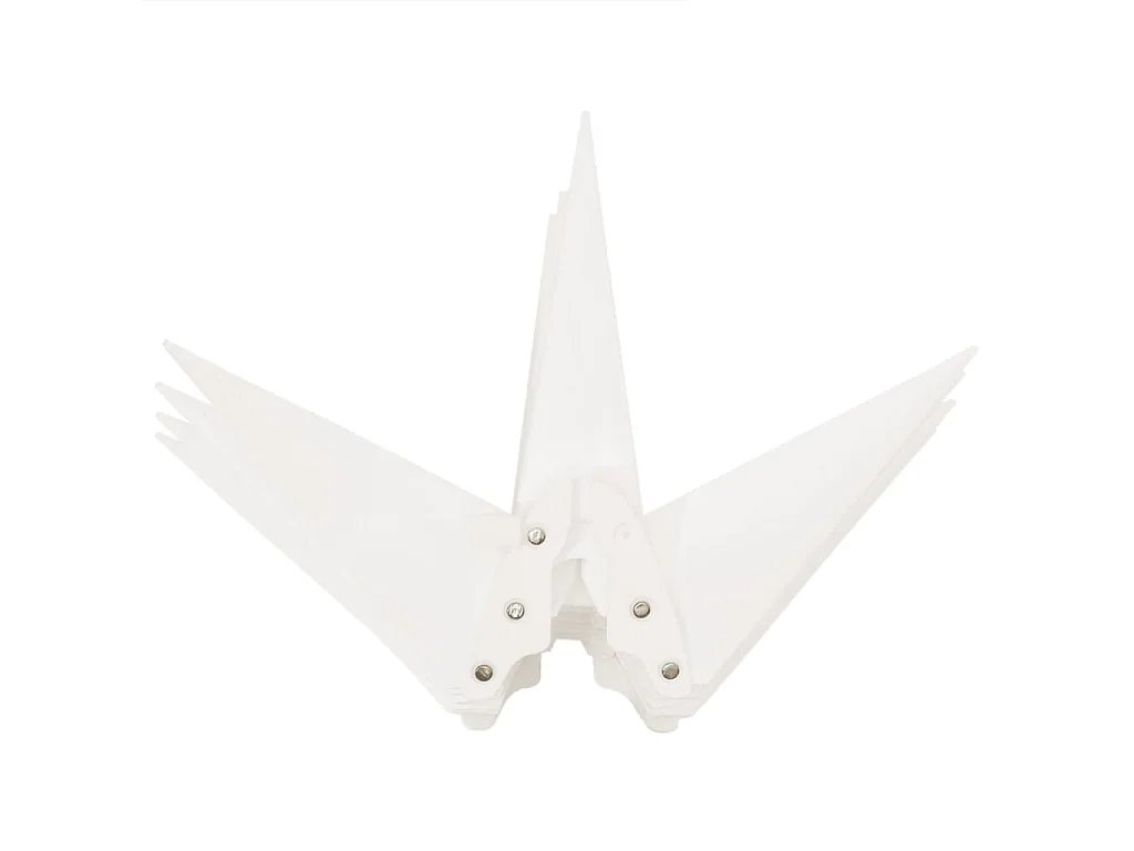 Luci natalizie con picchetti 3 pz LED pieghevoli bianche 57 cm