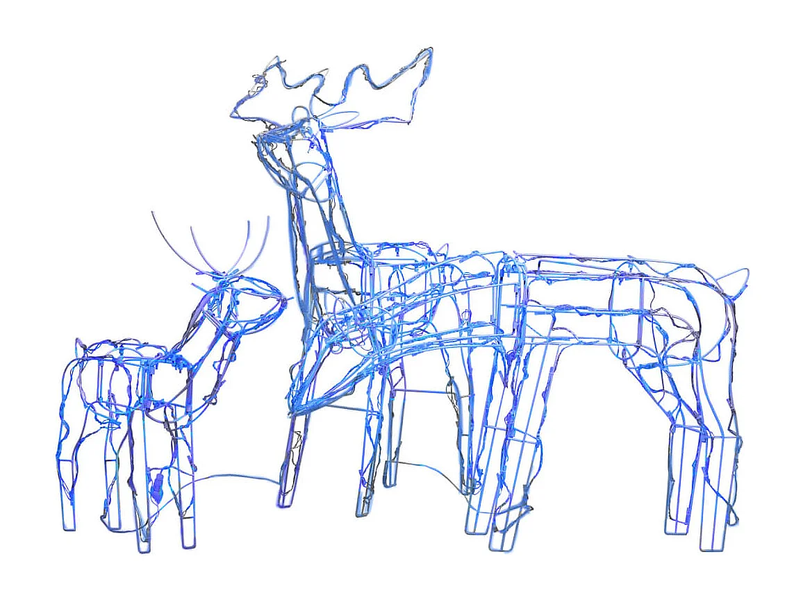 Weihnachtslichtkabel 3 Stück Rentier 229 LED