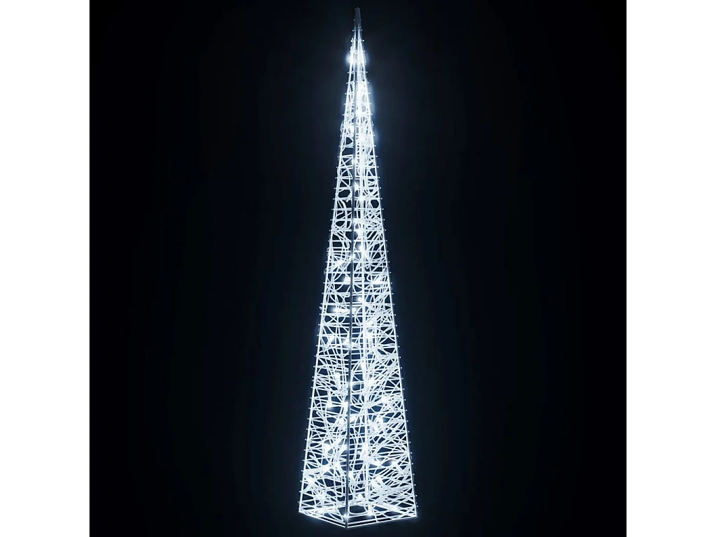 Cono de luz LED decorativo Acrílico Blanco frío 120 cm