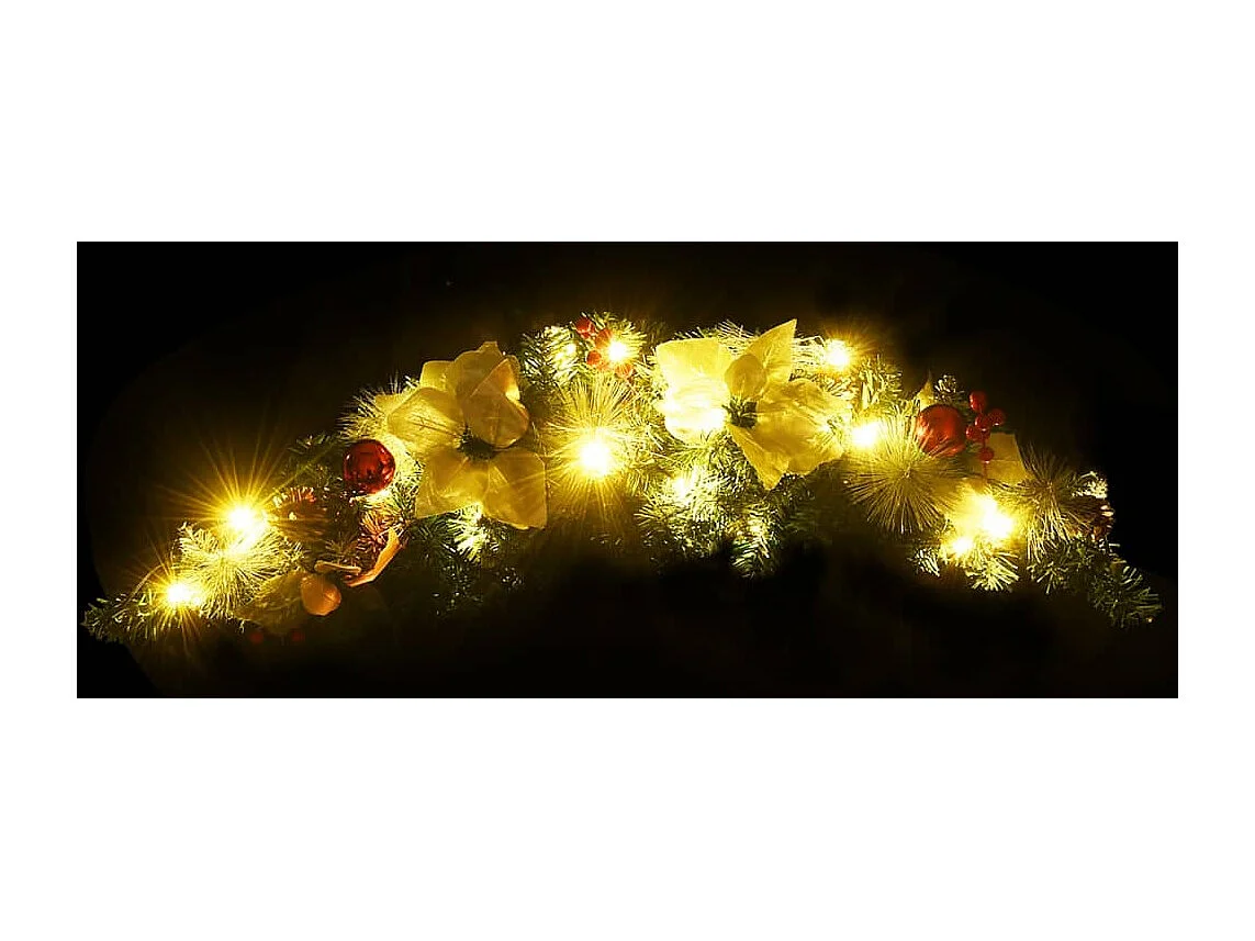 Arche de Noël avec lumières LED Vert 90 cm PVC