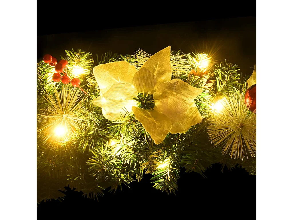 Arche de Noël avec lumières LED Vert 90 cm PVC