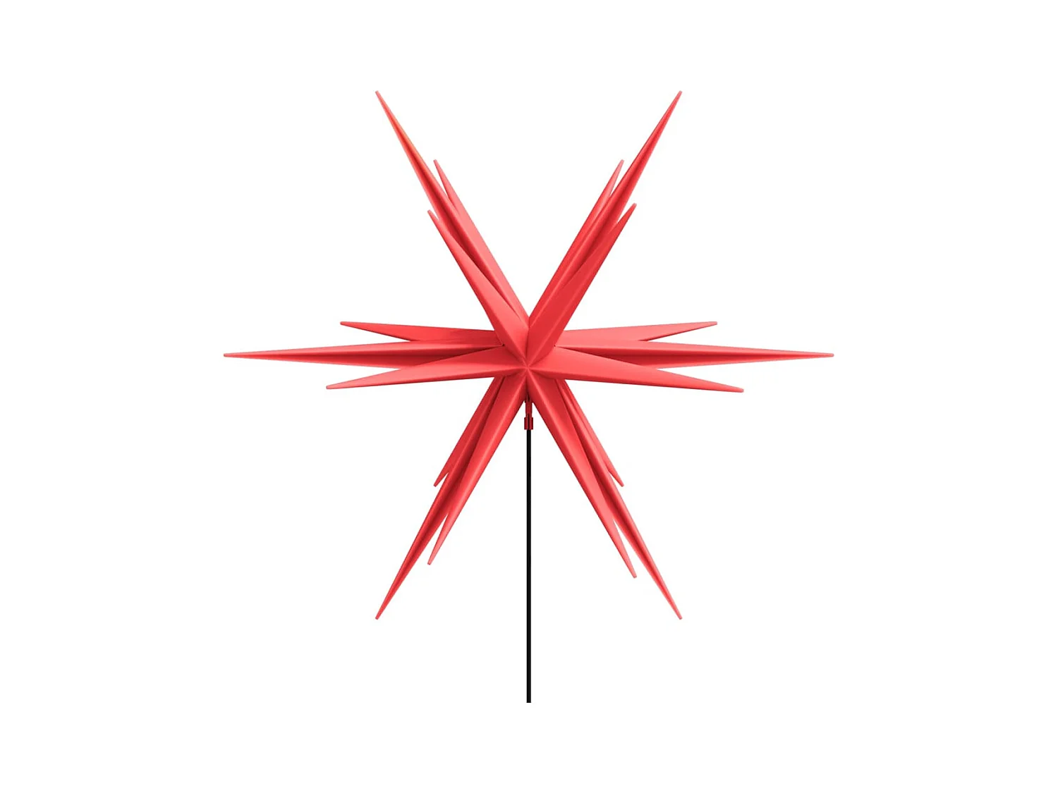 Lumière de Noël avec piquet LED pliable rouge 57 cm